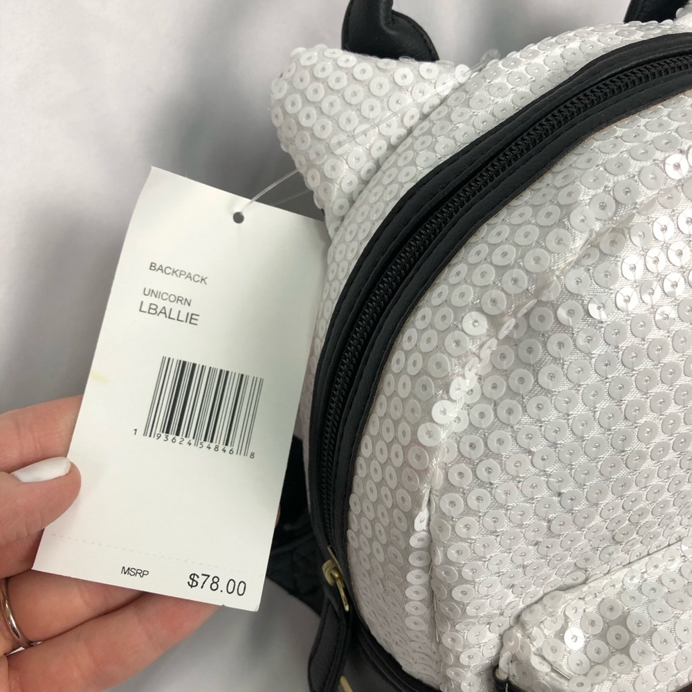 New BETSEY JOHNSON mini sequin backpack - Picture 4 of 8